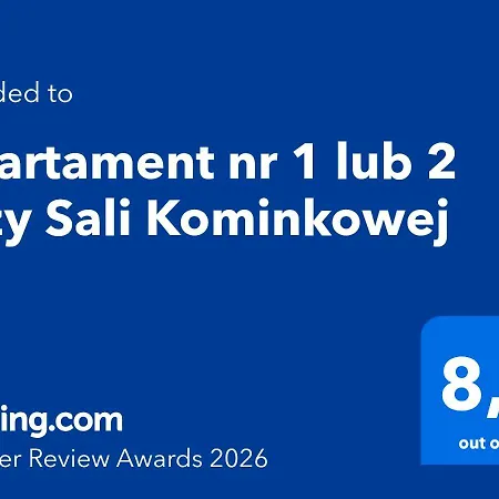 Nr 1 Lub 2 Przy Sali Kominkowej Appartement Przeczyce